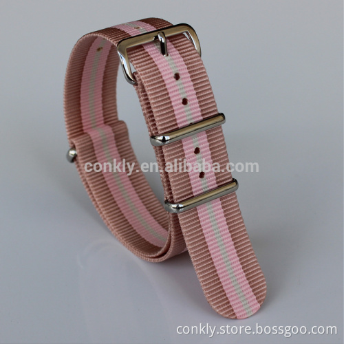 High quality Nylon watch strap with 304L SS polished hardware supplier
